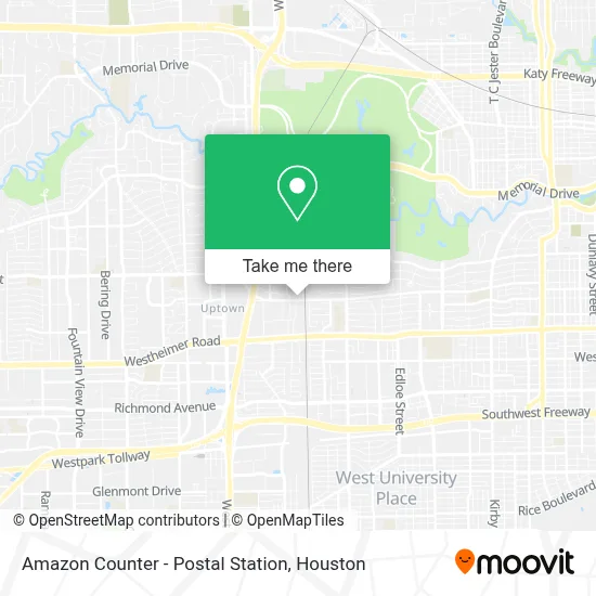 Amazon Counter - Postal Station map