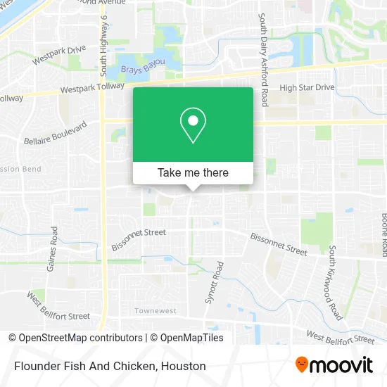 Flounder Fish And Chicken map