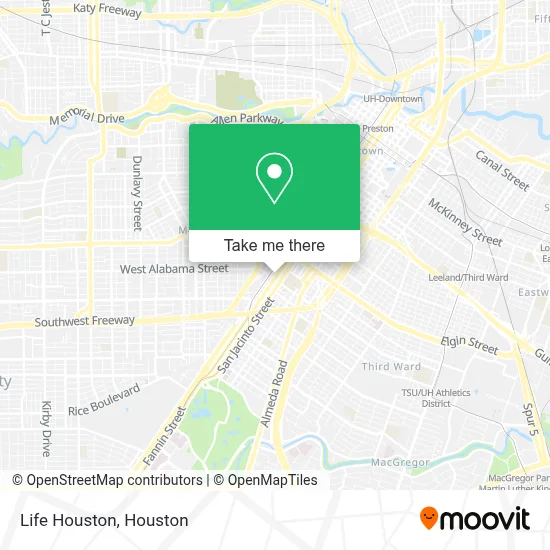 Life Houston map