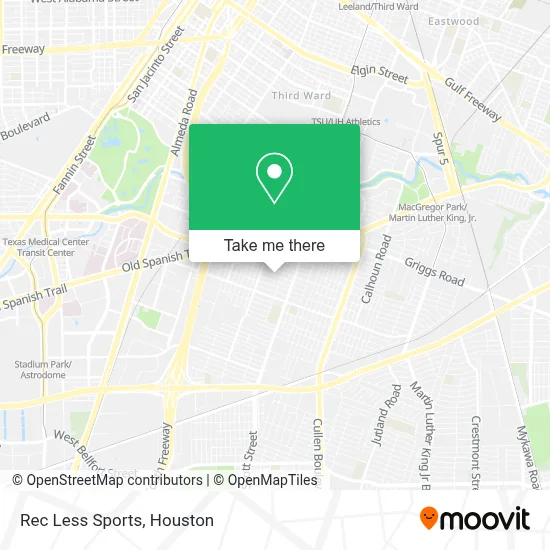 Rec Less Sports map