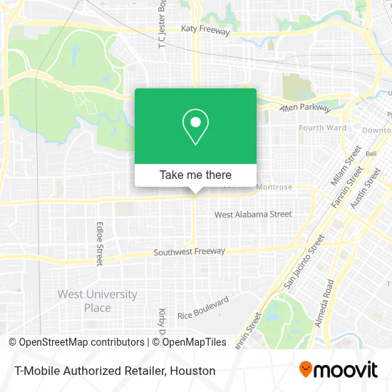 T-Mobile Authorized Retailer map