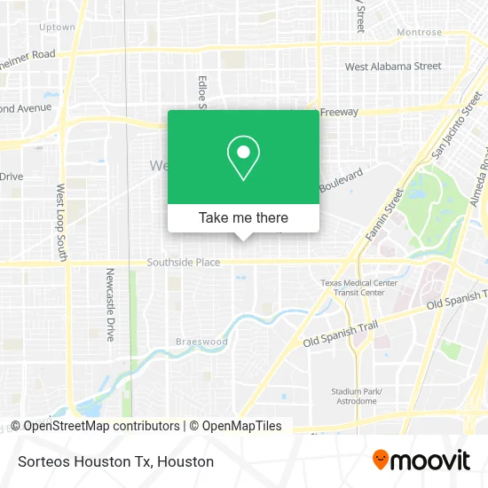Sorteos Houston Tx map