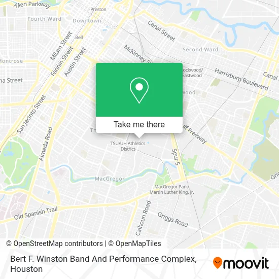 Bert F. Winston Band And Performance Complex map