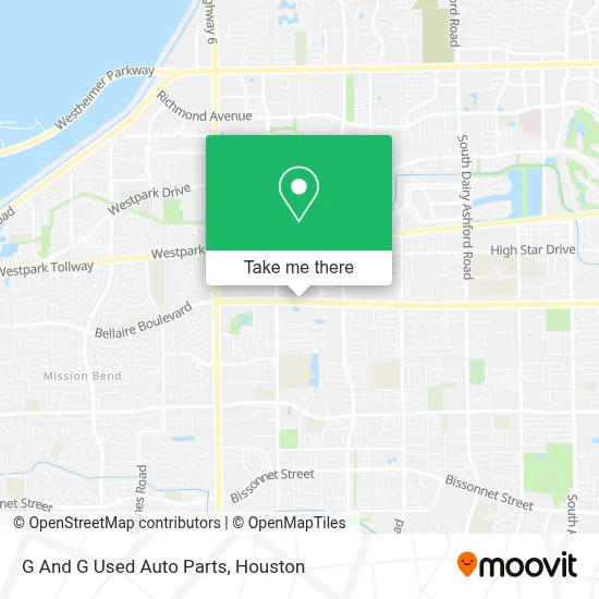 G And G Used Auto Parts map