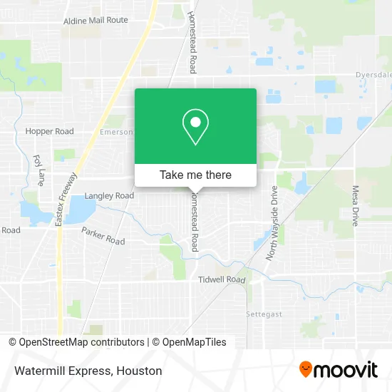 Watermill Express map