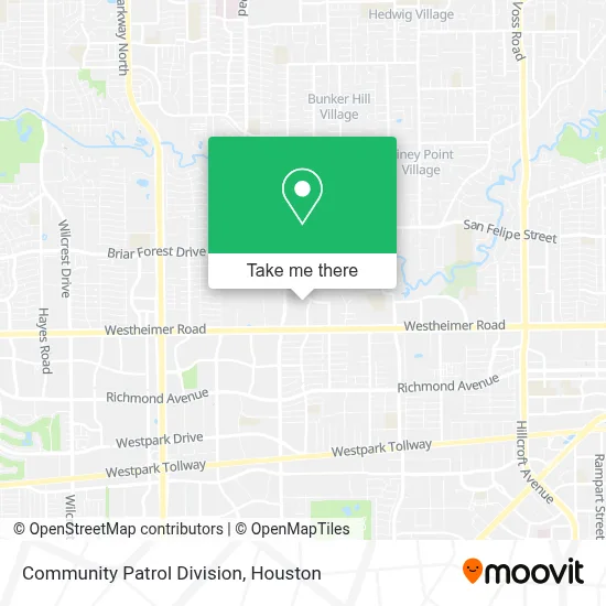 Community Patrol Division map