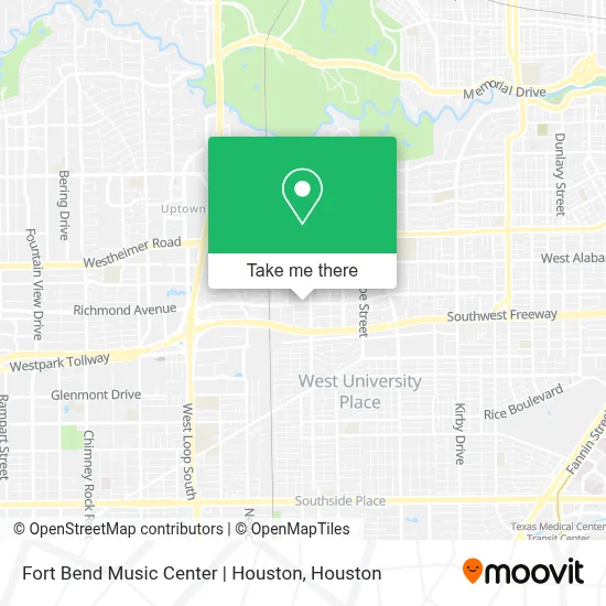 Fort Bend Music Center | Houston map