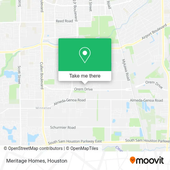 Meritage Homes map