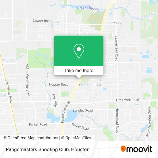 Rangemasters Shooting Club map