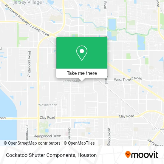 Cockatoo Shutter Components map