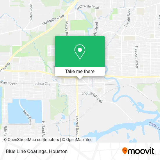 Blue Line Coatings map
