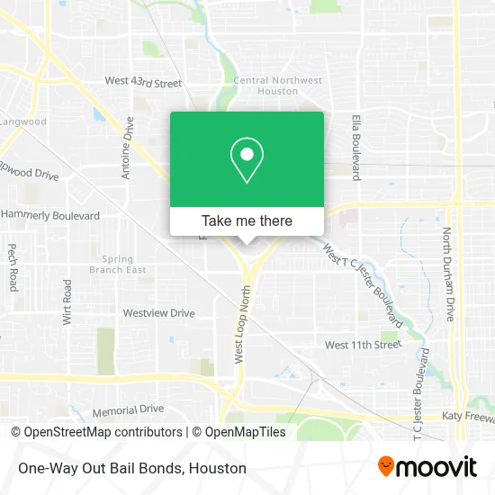 One-Way Out Bail Bonds map