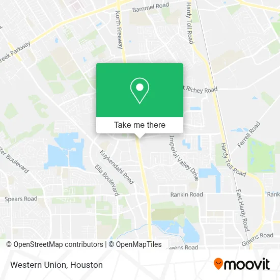 Western Union map
