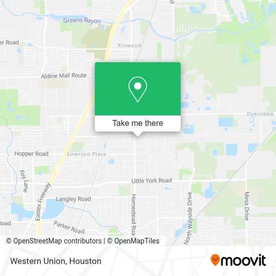 Western Union map