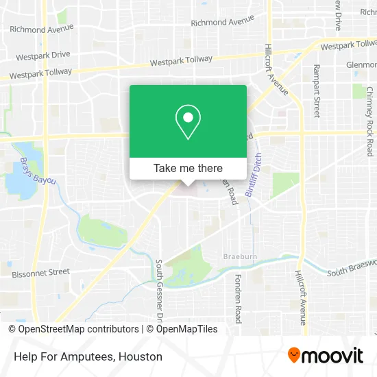 Help For Amputees map