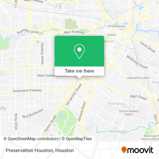 Preservation Houston map