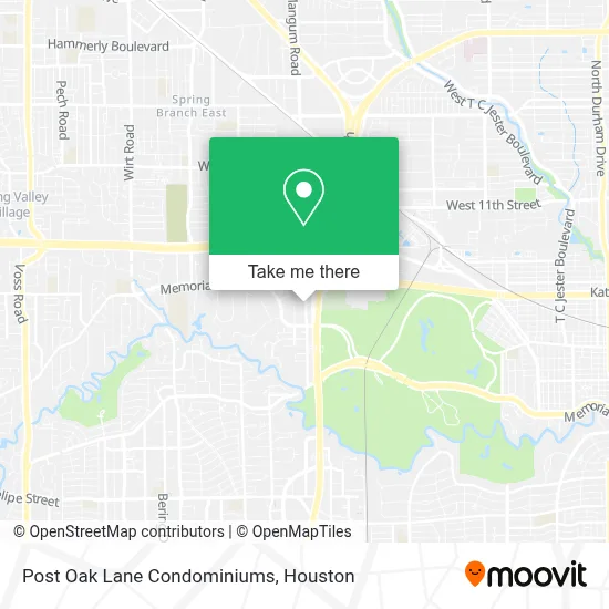 Post Oak Lane Condominiums map