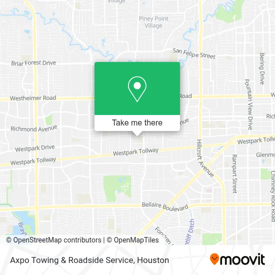 Axpo Towing & Roadside Service map