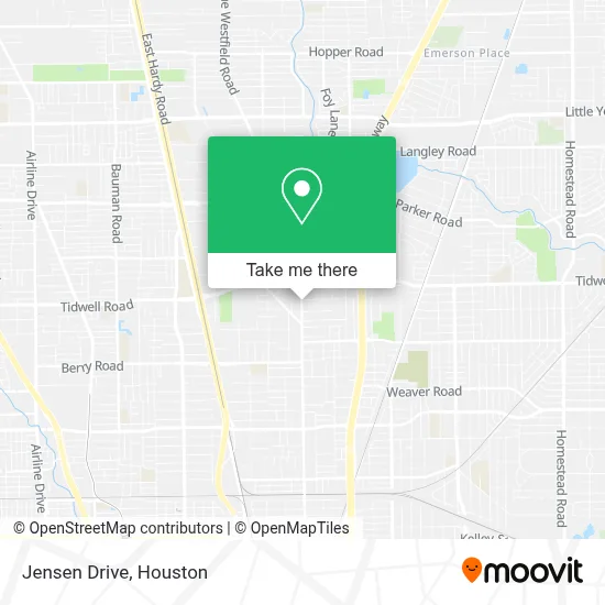 Jensen Drive map