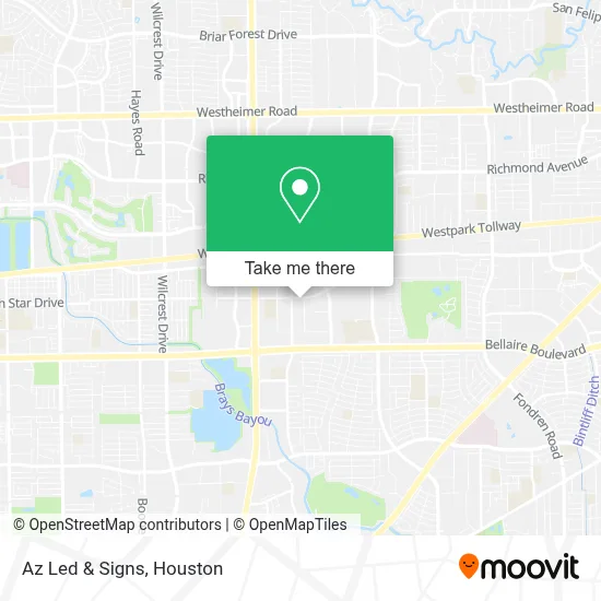Az Led & Signs map