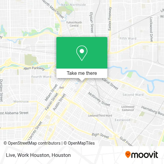Live, Work Houston map