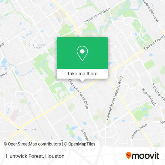 Huntwick Forest map