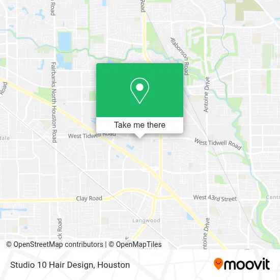 Studio 10 Hair Design map