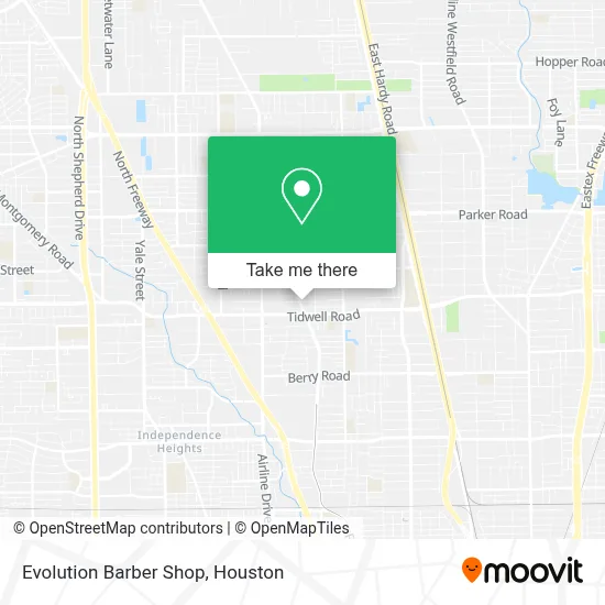 Evolution Barber Shop map