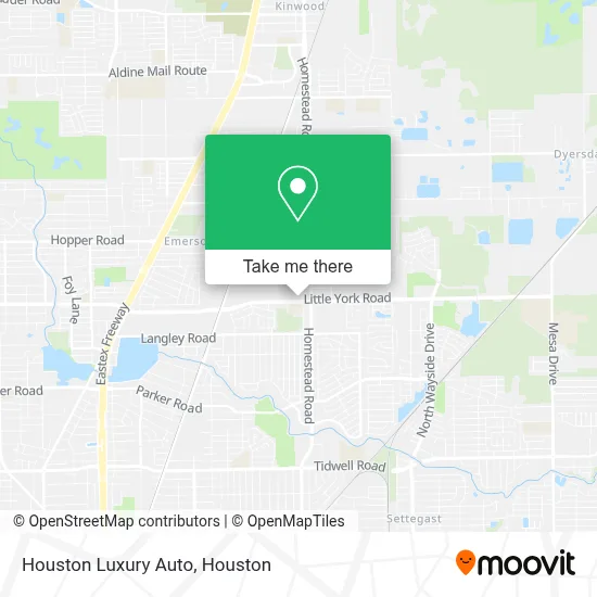 Houston Luxury Auto map