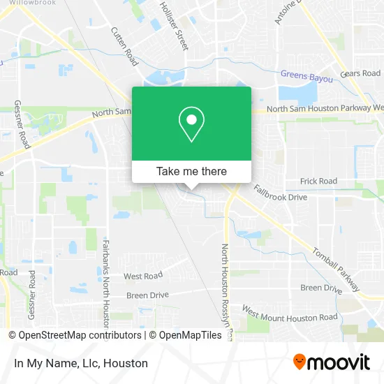 In My Name, Llc map