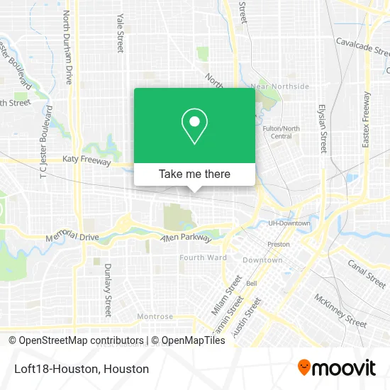Loft18-Houston map