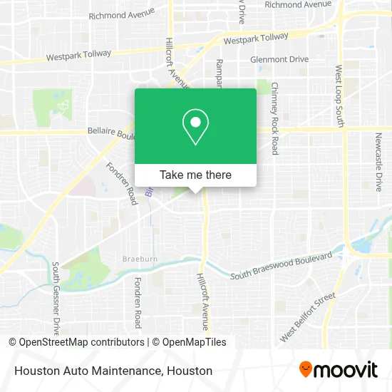Houston Auto Maintenance map