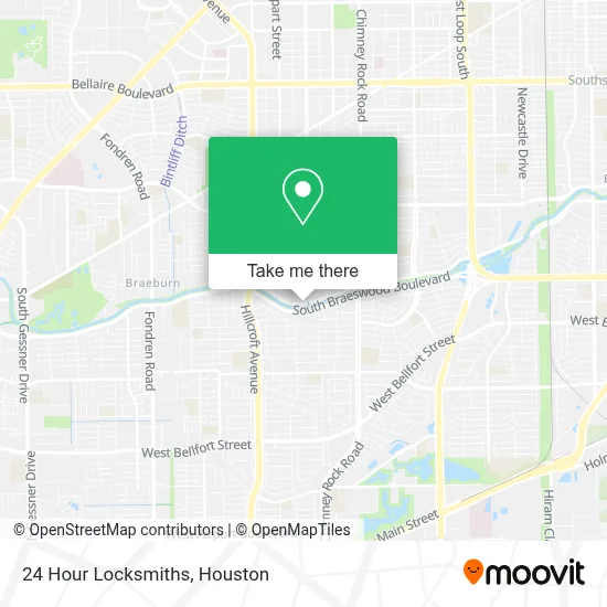 24 Hour Locksmiths map