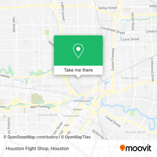 Houston Fight Shop map