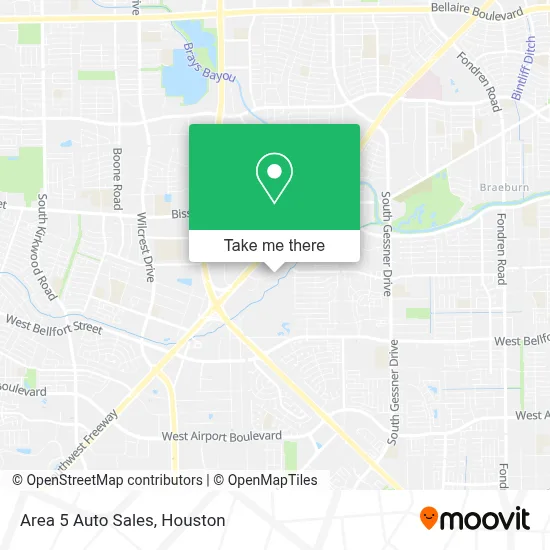 Area 5 Auto Sales map