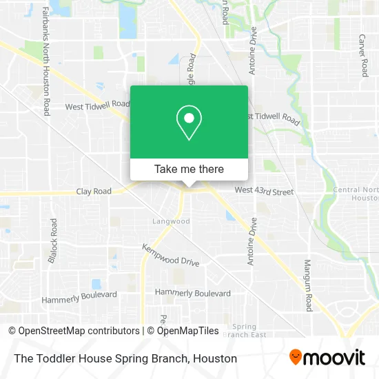The Toddler House Spring Branch map