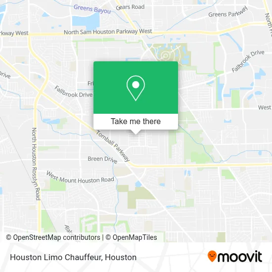 Houston Limo Chauffeur map