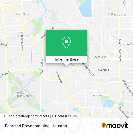 Pearland Powdercoating map