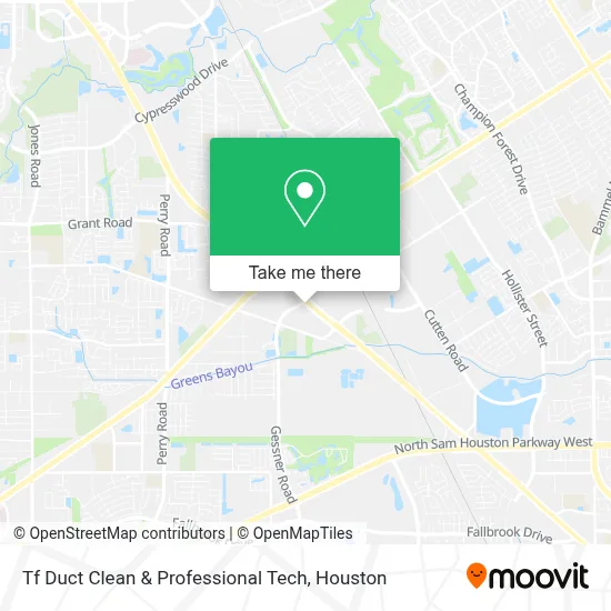 Tf Duct Clean & Professional Tech map