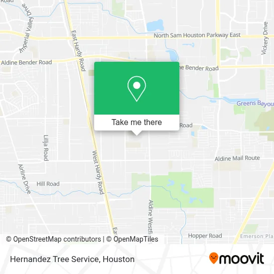 Hernandez Tree Service map