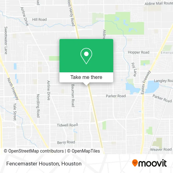 Fencemaster Houston map
