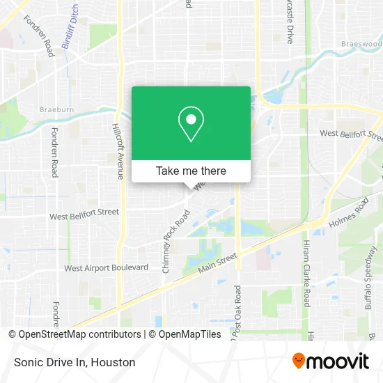 Sonic Drive In map