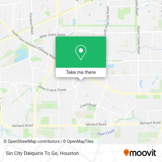 Sin City Daiquiris To Go map