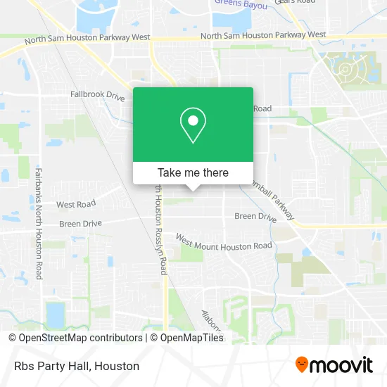 Rbs Party Hall map