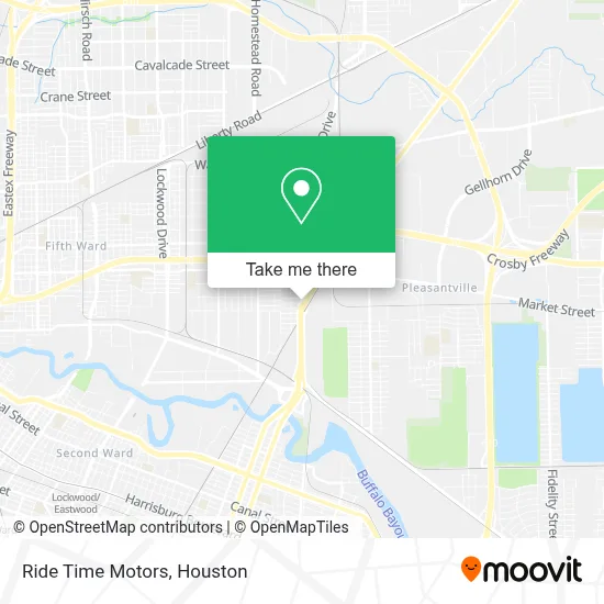 Mapa de Ride Time Motors