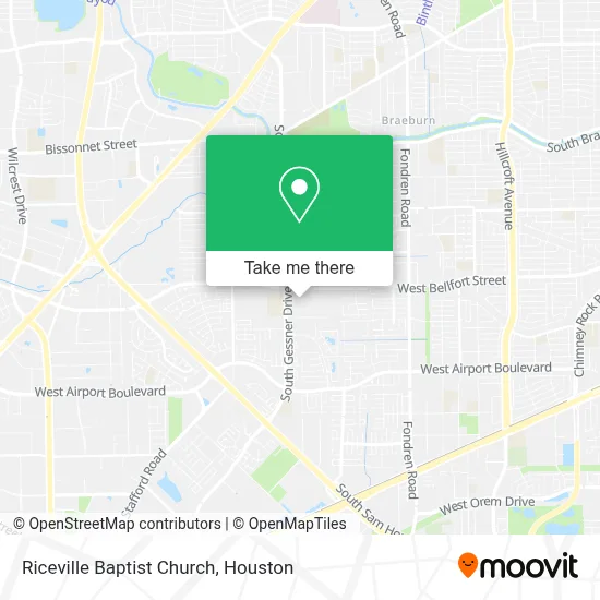 Riceville Baptist Church map
