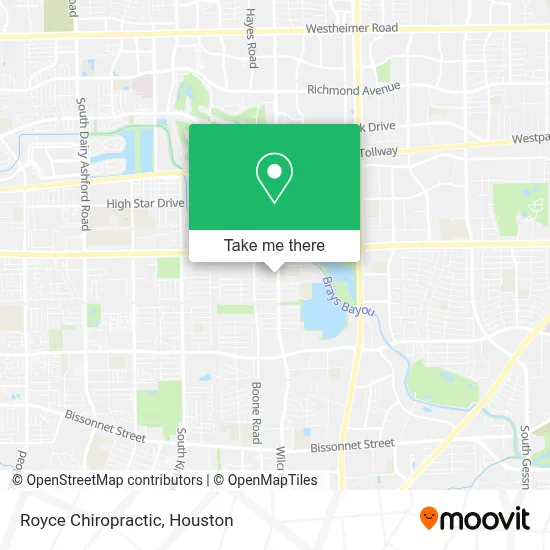 Royce Chiropractic map