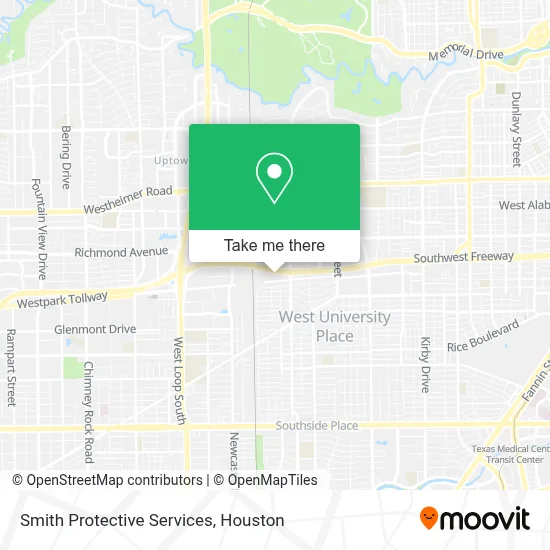 Smith Protective Services map
