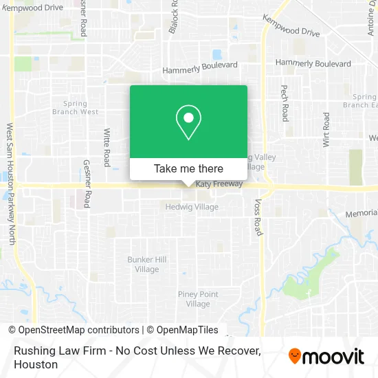 Rushing Law Firm - No Cost Unless We Recover map