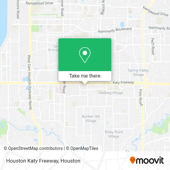 Houston Katy Freeway map